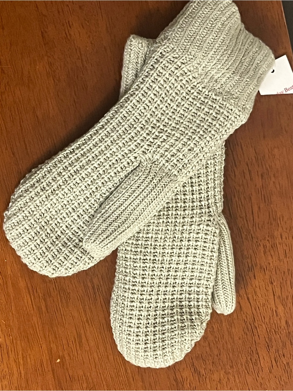 Sunday Best Super Comfy Grey Knit Mitten